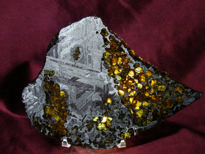 Example of Peridot in a Pallasite Meteorite